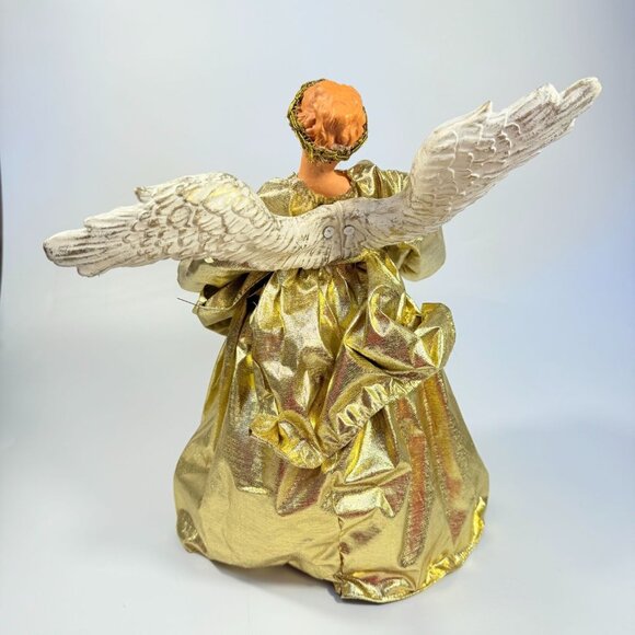 Angel Tree Topper Fontanini italian Style Elegant Gold Vintage Christmas Resin H - Picture 13 of 16